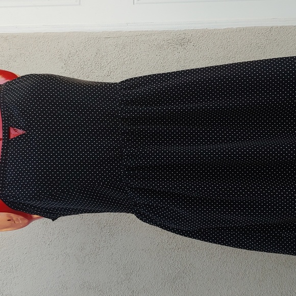 Women's High Waist Polkadot Dress in Black & White, 12 size - Picture 2 of 13